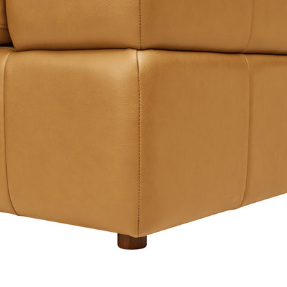 Sectional Sofa Modular Leather Match Ginger 8 Seat 159 In
