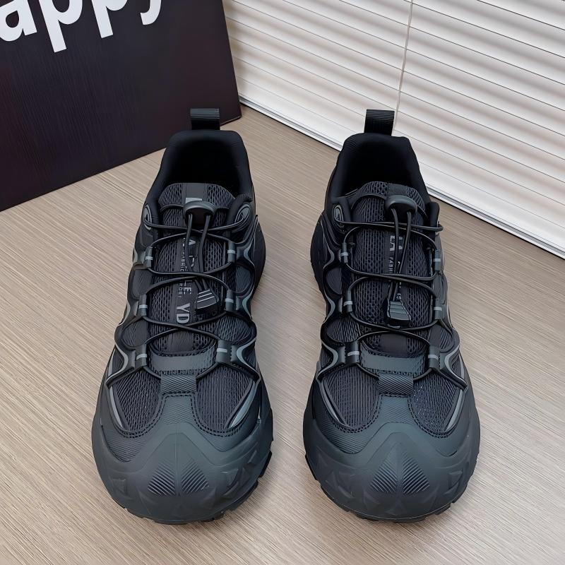 Men's Korean Style Chunky Sneakers, New Summer Trendy Versatile Platform Casual Sports Shoes, Comfort & Wear Resistance