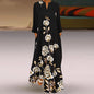 Casual Long Sleeve Resort Plus Size Robe Dress