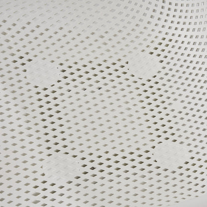 Accent Chair Minimalist White Polypropylene Diamond 24