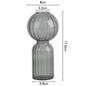 Ins Creative Glass Vase Striped Transparent Glass Vase Table Decorative Ornaments Hydroponic Flower Simple Vase