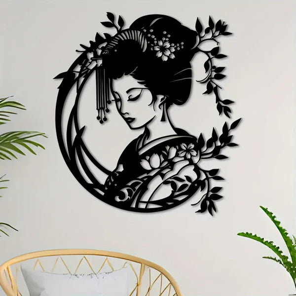 CIFbuy Vintage Japanese Zen Garden Iron Wall Art