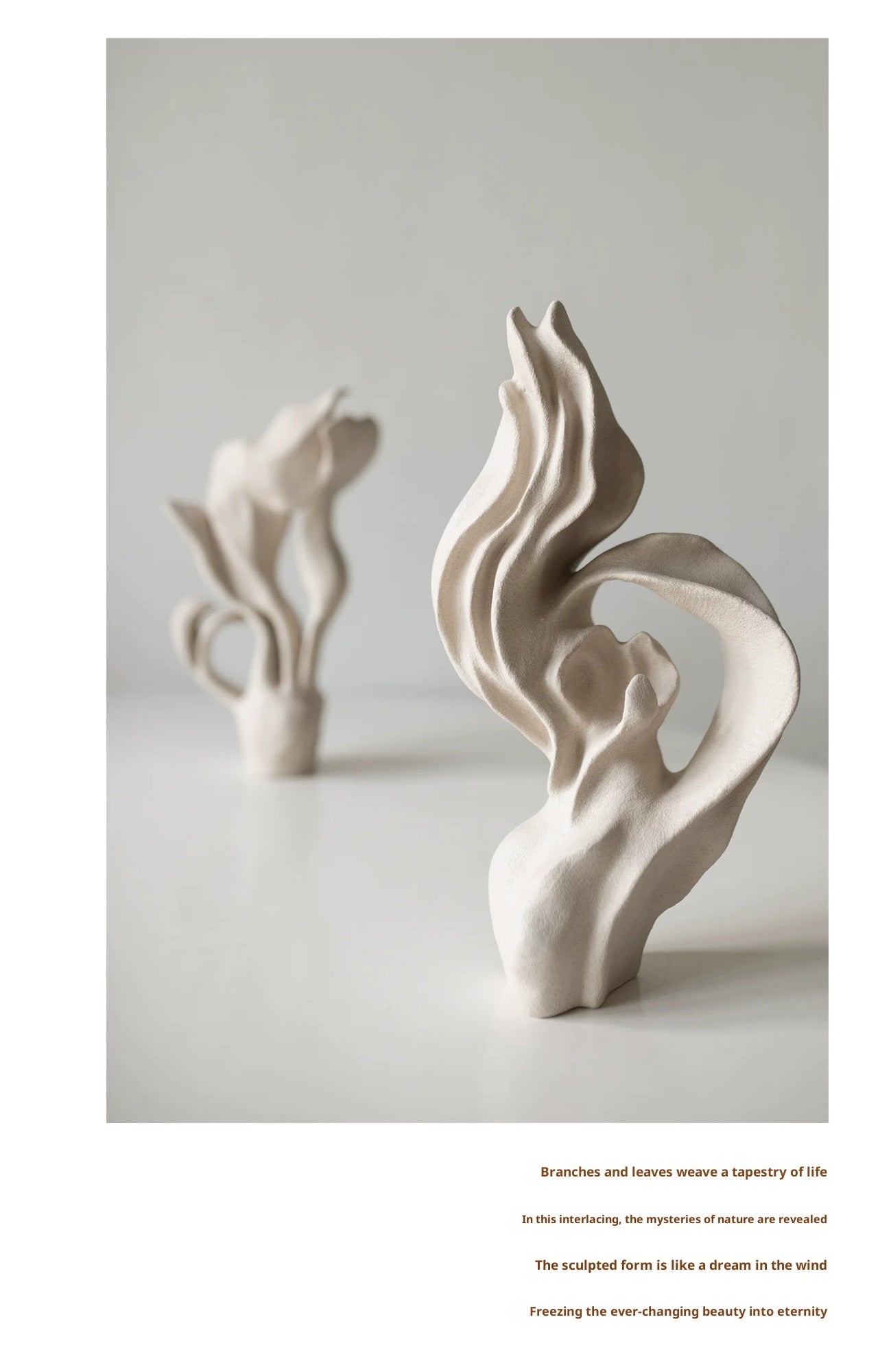 Handcrafted Wabi‑Sabi Porcelain or Resin Art Vase