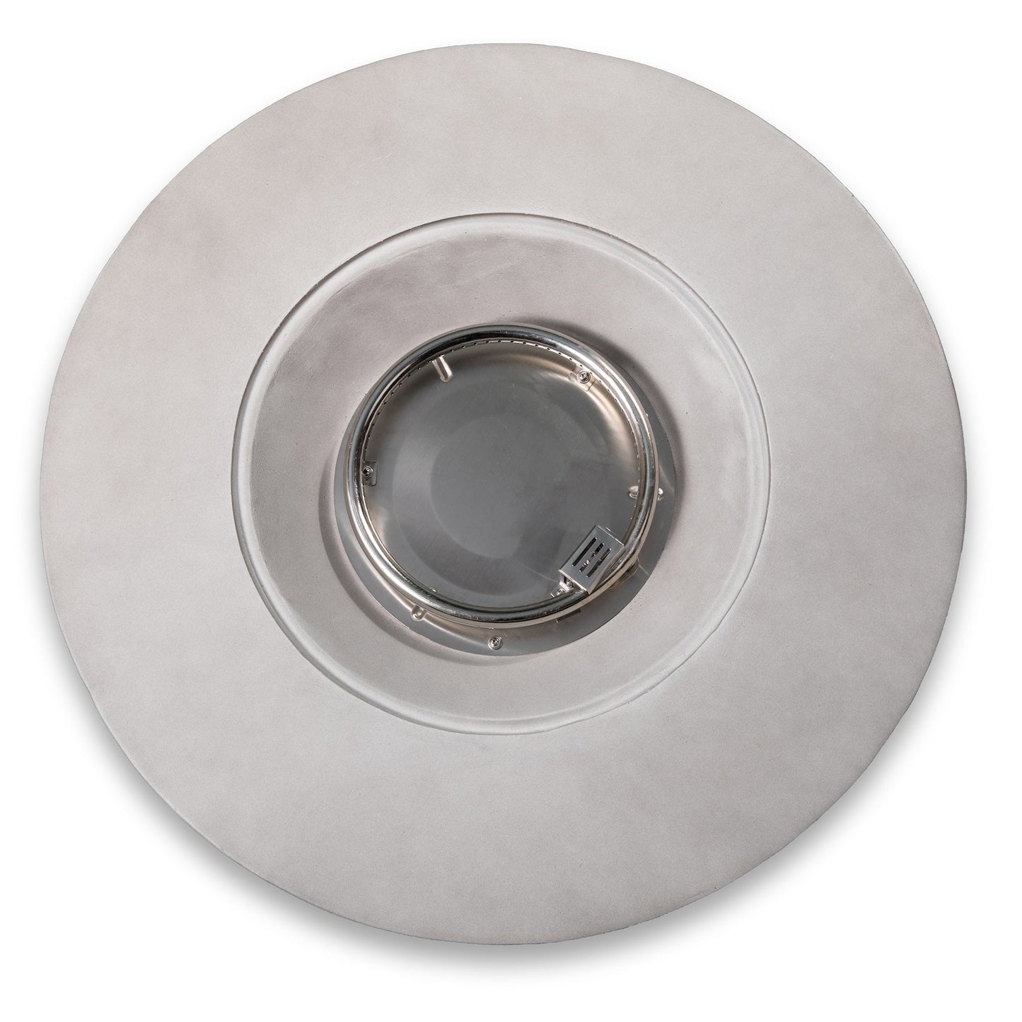 50000 BTU Propane Round Fire Pit 30" Concrete Gray Lava Rocks