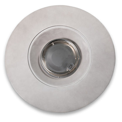 50000 BTU Propane Round Fire Pit 30" Concrete Gray Lava Rocks