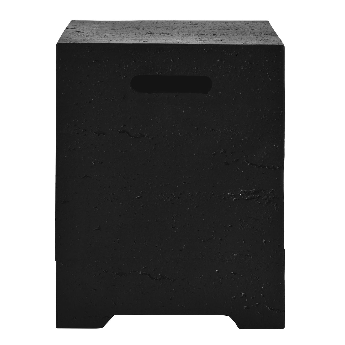 2-in-1 Outdoor Fire Pit and Propane Tank Stand Set 41.9 Inch, Beige Black