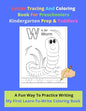 Letter Tracing And Coloring Book For Preschoolers Kindergarten Prep & Toddlers - A Fun Way To Practice Writing - My First Learn-To-Write Coloring Book - Paperback