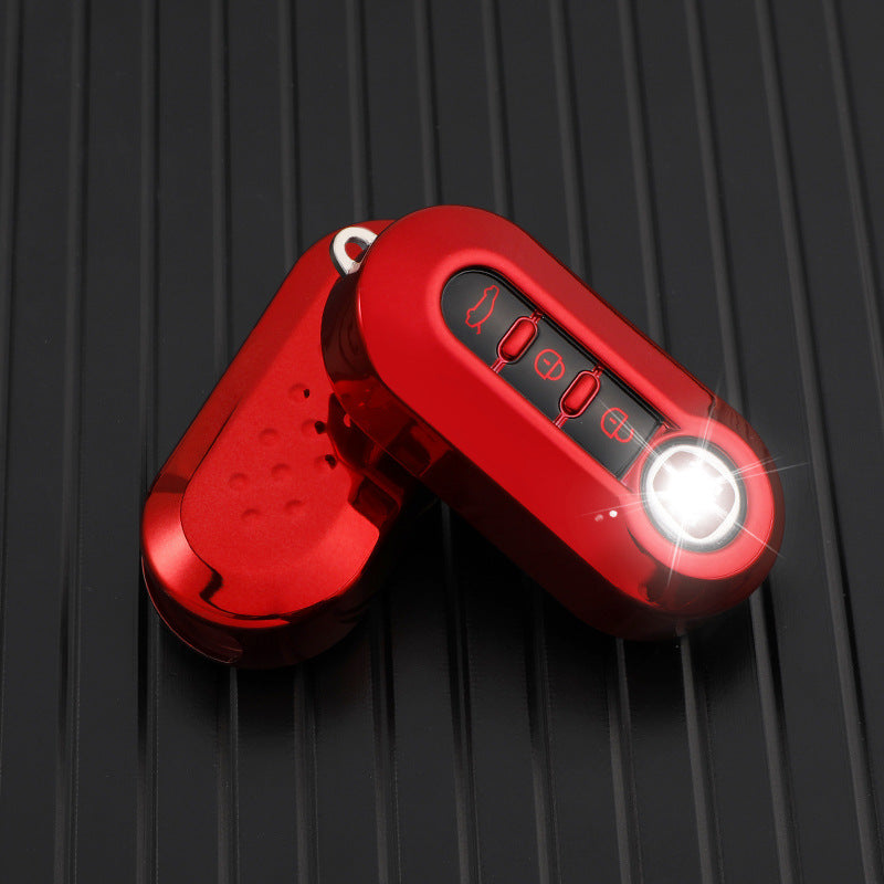 Silicone Key Fob Cover Case for - 3 Button Folding Remote Key Shell Protector