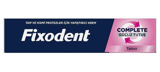 Fixodent Complete Denture Adhesive: Tasteless Formula, Strong Hold, Increased Comfort - 47 gr