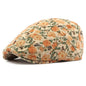 Personalized Ethnic Style Floral Beret Women's British Retro Corduroy