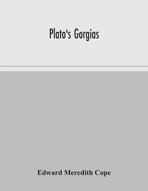 Plato's Gorgias - Paperback