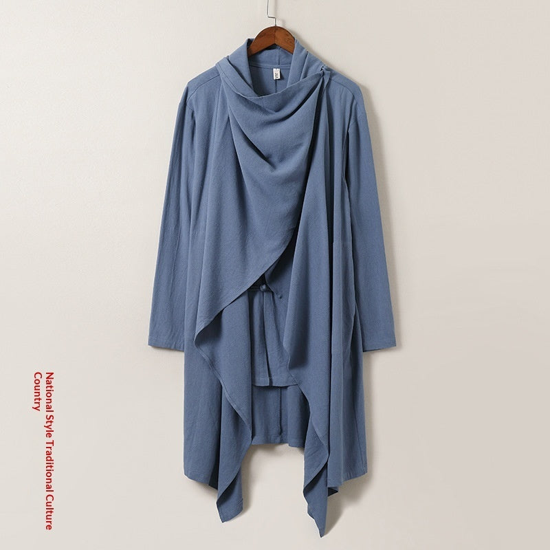 Linen Hanfu Casual-style Trench Coat Tang-style Shirt