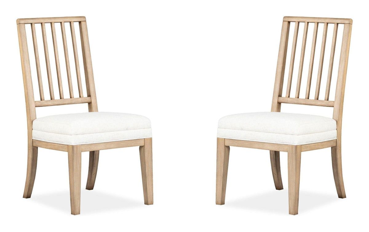 Coventry - Upholstered Side Chair With Solid Wood Back (Set of 2) - Honey Wheat