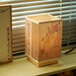 Japanese Zen Square Wood Table Lamp, Adjustable