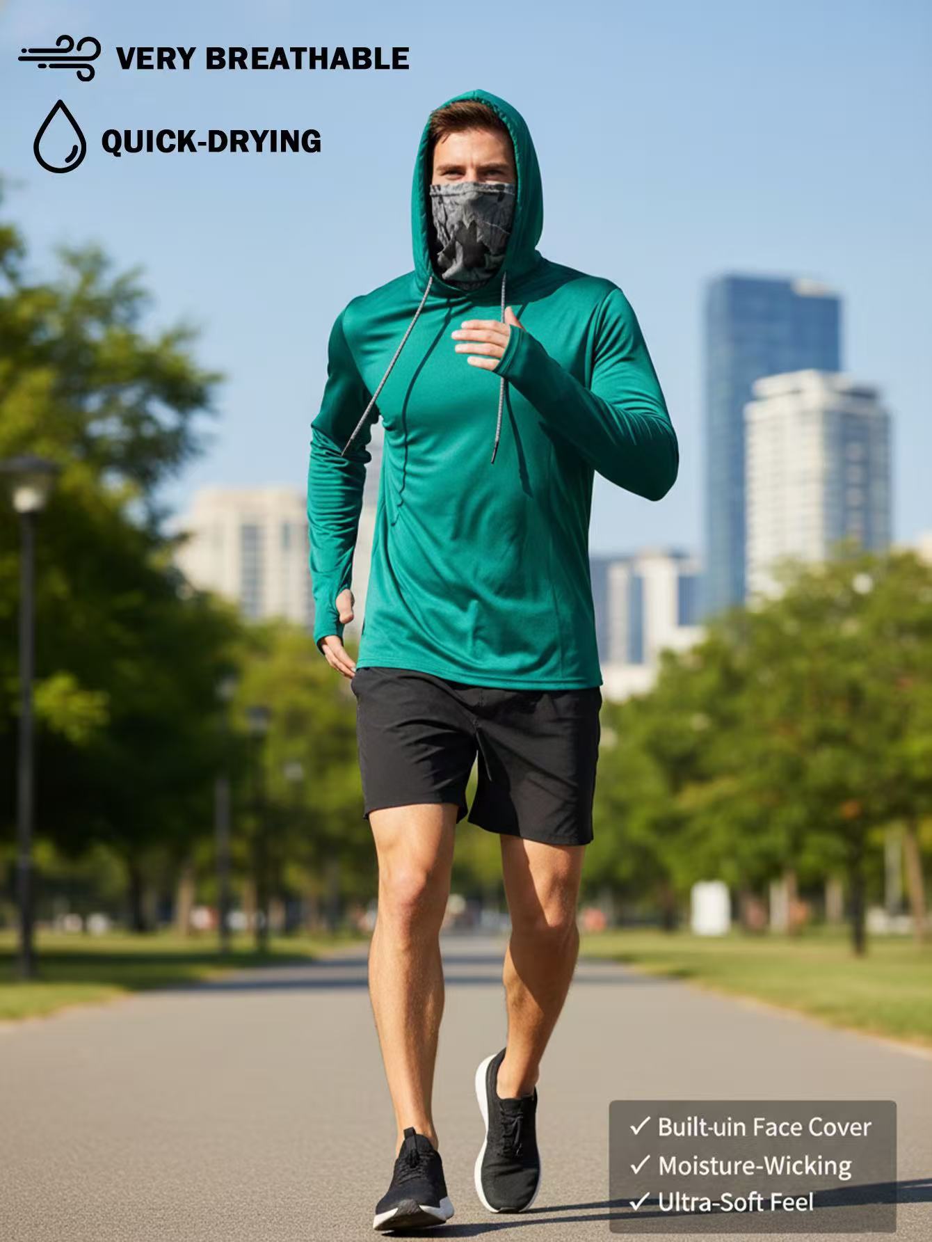 Mens Quick-Drying Hoodie