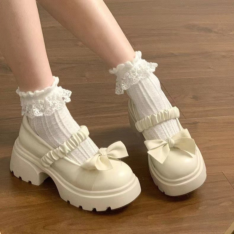 Japanese Style Small Fragrant Style Thick Soled Mary Jane Small Leather Shoes French Fashion Matching Skirt Single Shoe 2025 Summer Autumn New Item