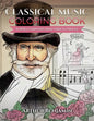 Classical Music Coloring Book: 8 Opera Composers from Verdi to Strauss - Paperback