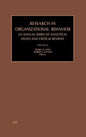 Research in Organizational Behavior: Volume 22 - Hardcover