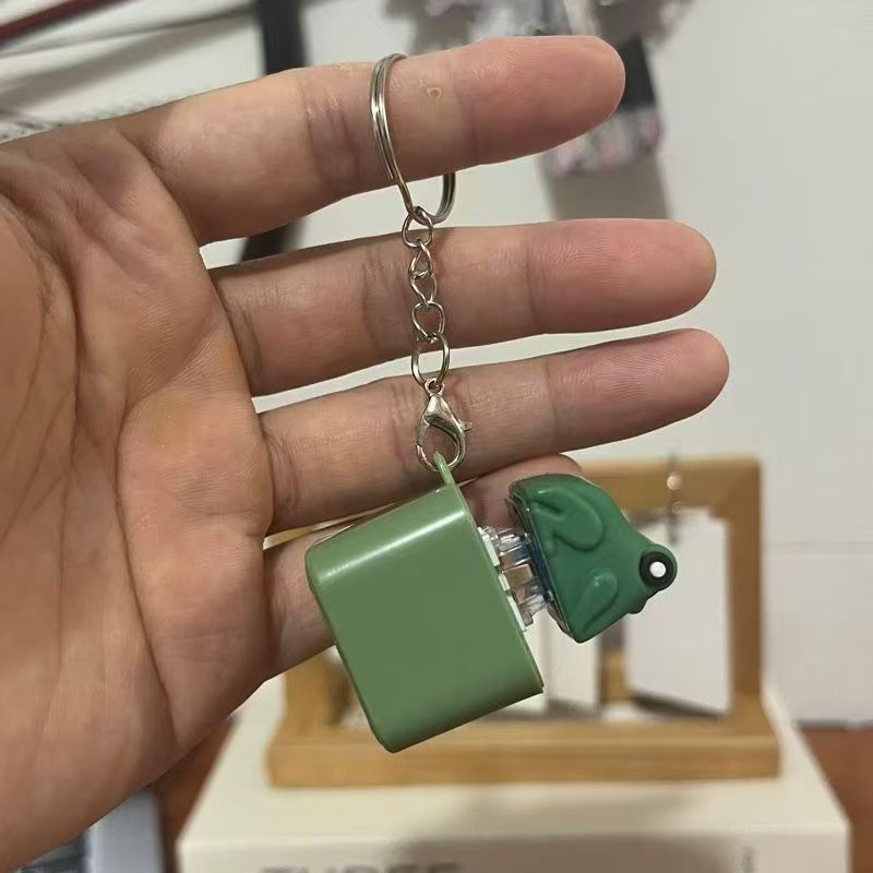 Glowing Stress-relief Button Toy Pendant Keychain