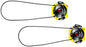 SIDI Tecno-3 Push Short System Pair - Black/Yellow