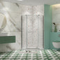 Pivot Shower Door 34.75 x 72 in. Frameless Neo-Angle Chrome, 1/4in Tempered