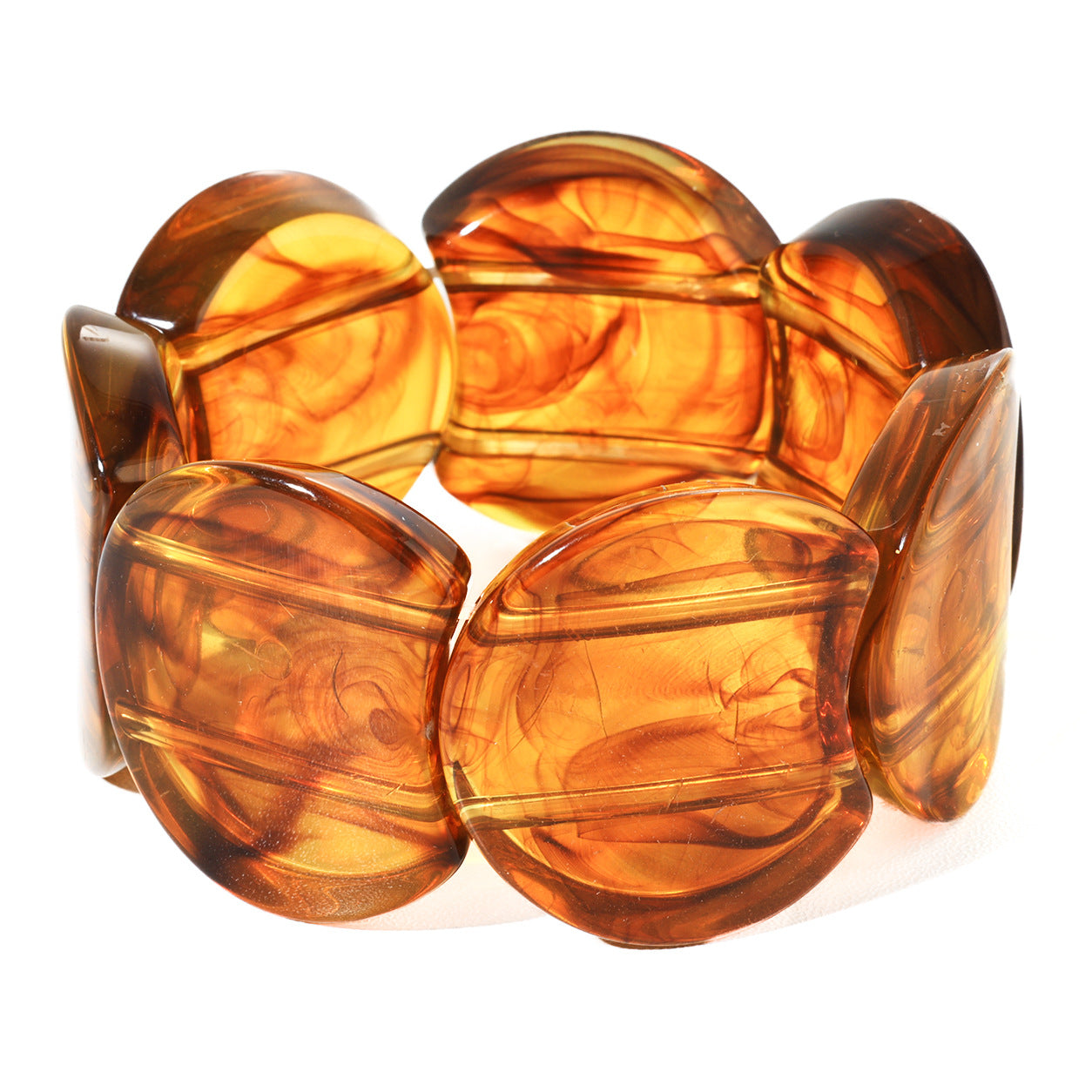 Irregular-shaped Resin Bracelet For Women