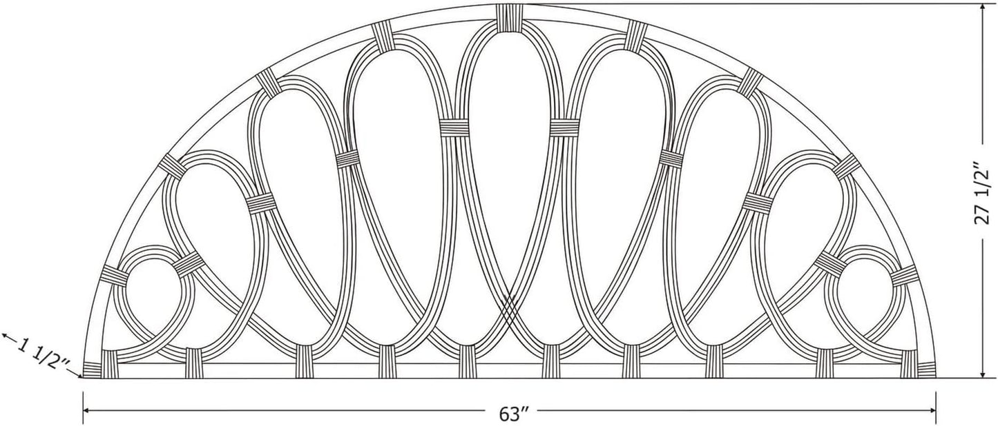 Elegant Wall-Mounted Headboard With Curvaceous Flower Petals