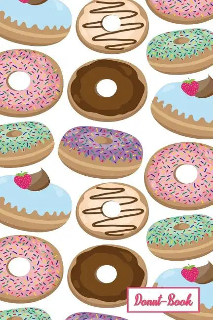 Donut-Book: Multi colored donut print - Paperback