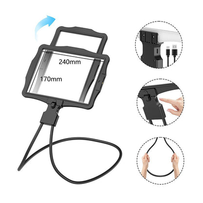 Handheld Magnifier With 48 LED Lights And USB Charging