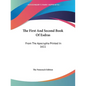 The First And Second Book Of Esdras: From The Apocrypha Printed In 1611 - Paperback