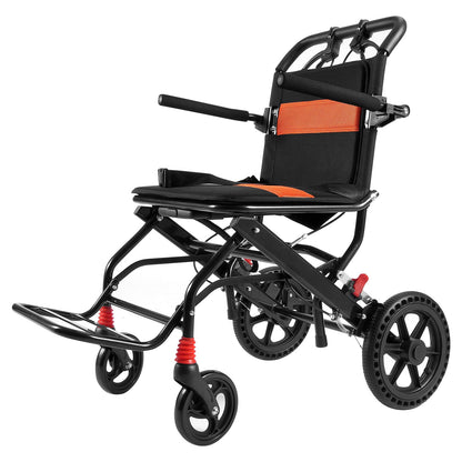 Manual Wheelchair Folding Aluminum 18" Seat 220 LB Capacity