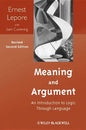 Meaning and Argument: An Introduction to Logic Through Language - Paperback
