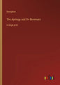 The Apology and On Revenues: in large print - Paperback