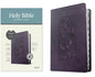 KJV Thinline Reference Bible, Filament Enabled (Leatherlike, Floral Frame Purple, Indexed, Red Letter) - Imitation Leather