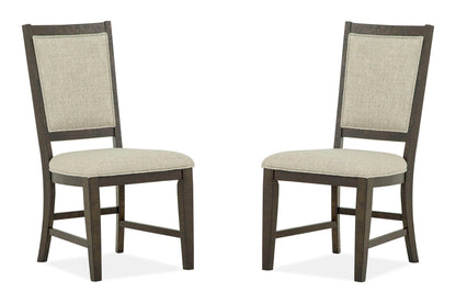 Westley Falls - Step Up Side Chair With Upholstered Seat & Back (Set of 2) - Graphite