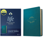 KJV Life Application Study Bible, Third Edition, Large Print (Leatherlike, Teal Blue, Red Letter) - Imitation Leather