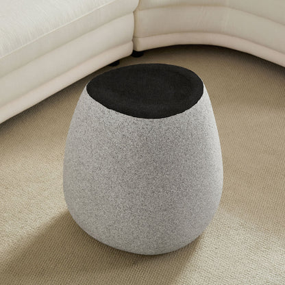 19.29 in Fiberglass Side Table, Scratch-Resistant, Waterproof, Living Room