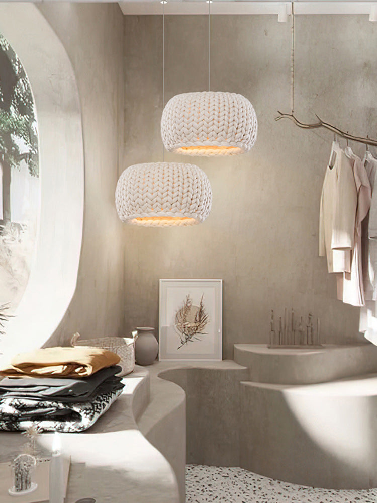 Japanese-style Ceiling Rope Art Chandelier