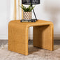 Square Woven Rattan End Table, Natural