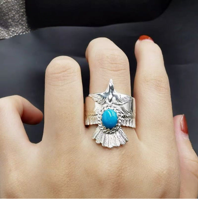 New Retro Versatile Eagle Ringtrendy For Both Men And Women