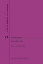 Code of Federal Regulations Title 21, Food and Drugs, Parts 100-169, 2020 - Paperback