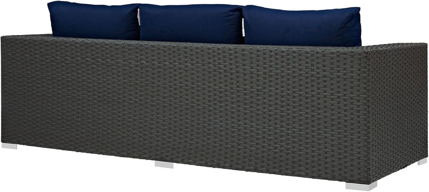 Weather-Resistant Wicker Rattan Outdoor Patio Sofa Set
