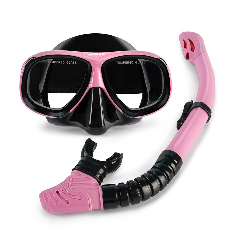Diving Set Mask And Dry Snorkel With Myopia Option Availabl