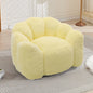Lotus Bean Bag Sofa Chair | No-Assembly Memory Foam Lounger with Pull Ring & Anti-Fouling Fabric — 6 Colors