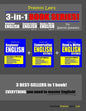 Preston Lee's 3-in-1 Book Series! Beginner English, Conversation English & Read & Write English Lesson 1 - 40 For Spanish Speakers - Paperback