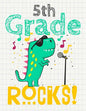 5th Grade Rocks!: Funny Back To School notebook, Gift For Girls and Boys,109 College Ruled Line Paper, Cute School Notebook, School Comp - Paperback