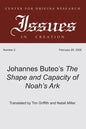 Johannes Buteo's The Shape and Capacity of Noah's Ark - Paperback