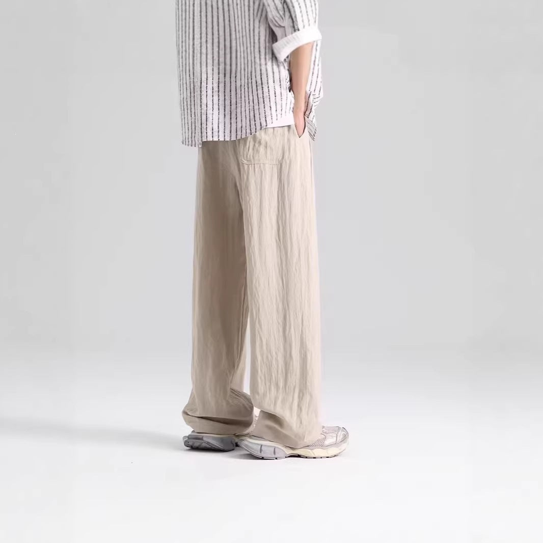 Draped Breathable Ice Silk Athletic Pants For Men