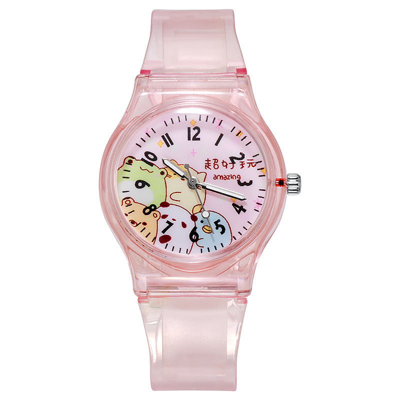 Transparent PVC Corner Creature Cartoon Childrens Watch