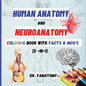 Human Anatomy and Neuroanatomy Coloring Book with Facts & MCQ's (Multiple Choice Questions) - Paperback